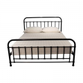 AKIRA QUEEN METAL BED 214X162X110CM-BLACK - Comes with Pillowtop Mattress
